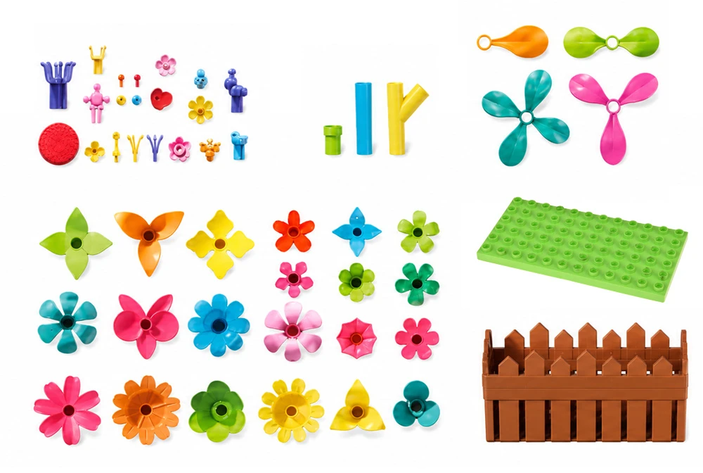 Jokomisiada Flower Garden Construction Blocks Creative 132-Piece Set ZA6395