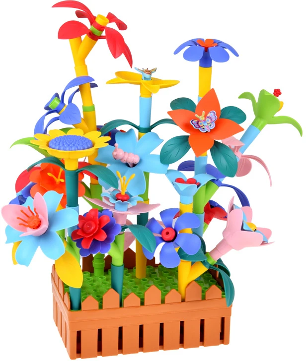 Jokomisiada Flower Garden Construction Blocks Creative 132-Piece Set ZA6395