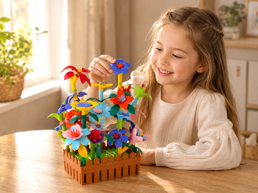 Jokomisiada Flower Garden Construction Blocks Creative 132-Piece Set ZA6395