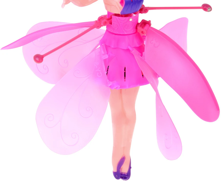 Jokomisiada Flying Fairy Interactive Butterfly Doll Hand Sensor Light USB ZA6598
