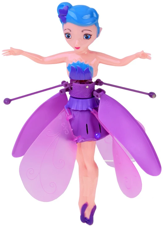Jokomisiada Flying Fairy Interactive Butterfly Doll Hand Sensor Light USB ZA6598