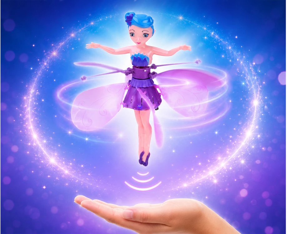 Jokomisiada Flying Fairy Interactive Butterfly Doll Hand Sensor Light USB ZA6598