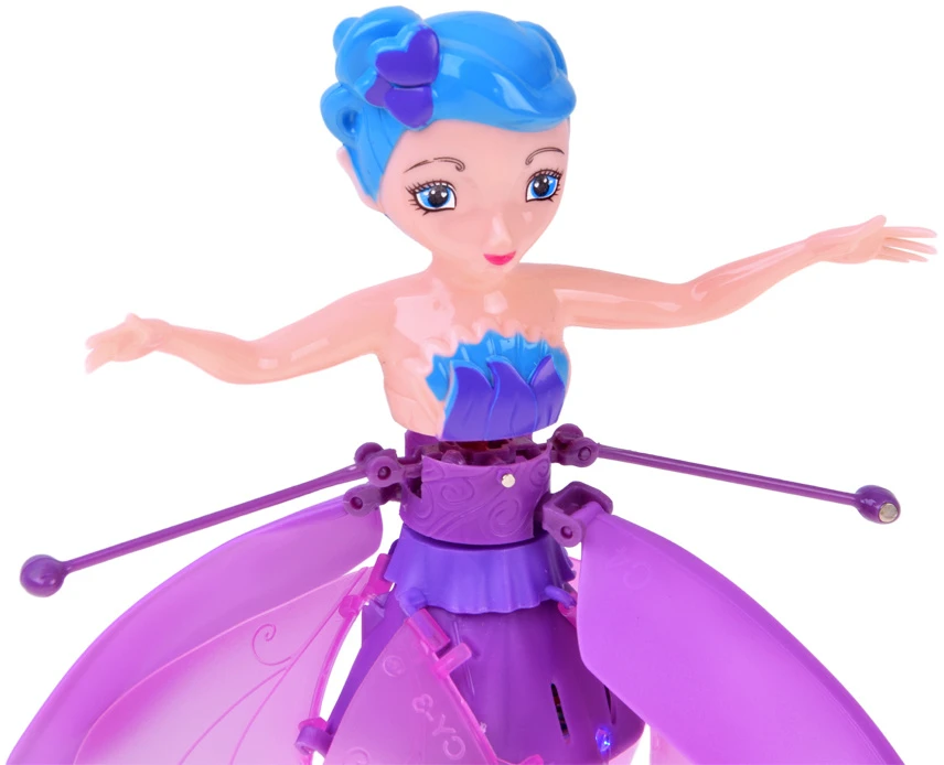 Jokomisiada Flying Fairy Interactive Butterfly Doll Hand Sensor Light USB ZA6598