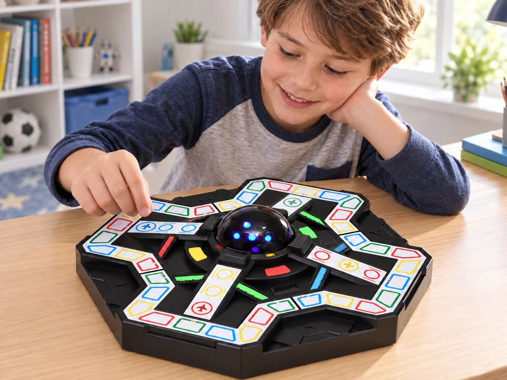 Jokomisiada Flying Ships Game - Electronic Board and Dice, Randomness GR0864