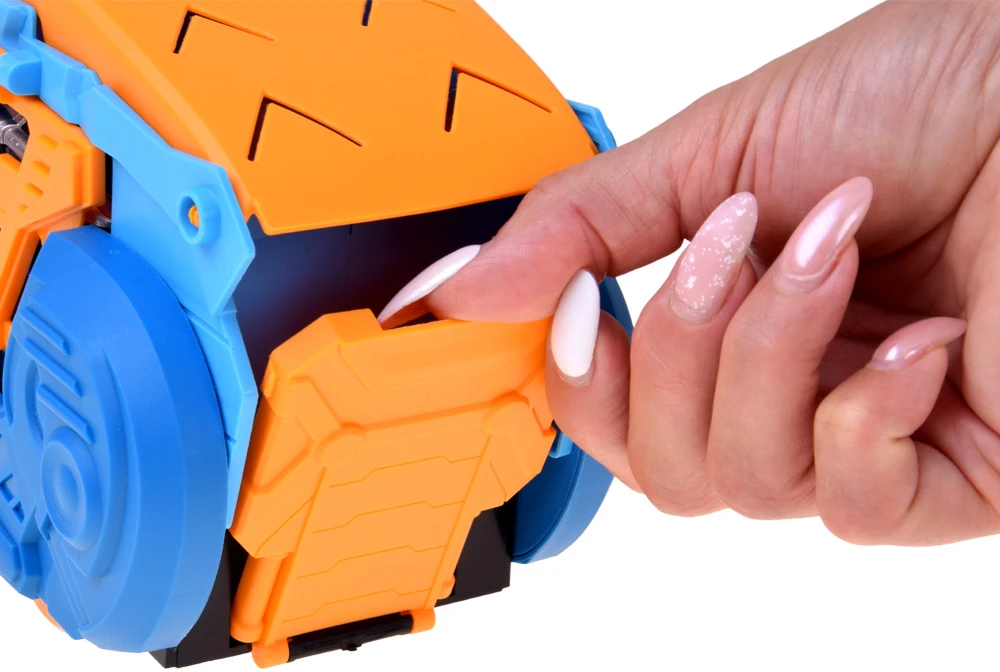 Jokomisiada Foldable car 2 in 1 DINOSAUR garage eats vehicles + signs and springs ZA6595