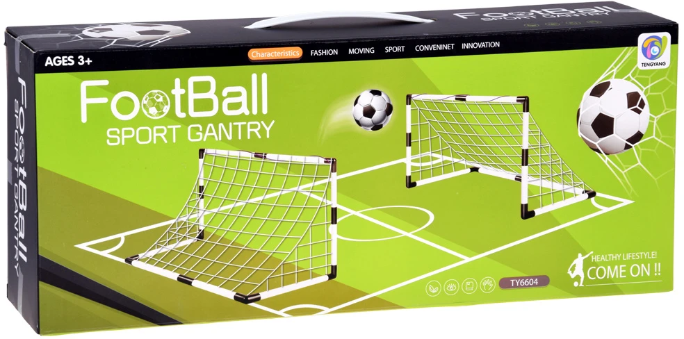 Jokomisiada Football Set for Children 2 Goals 95 cm 2 Soft Balls Pump SP0886