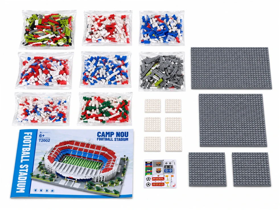 Jokomisiada Football Stadium Construction Bricks - Soccer Ball 2748pcs ZA6270