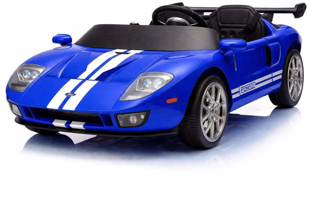 „Jokomisiada Ford GT“ 4 variklių akumuliatorinis vaikiškas automobilis su nuotolinio valdymo pultu 2 asmenims PA0337