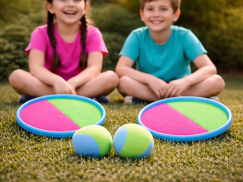 Jokomisiada Game paddles, Velcro discs, Catch Ball, 2 x ball SP0747