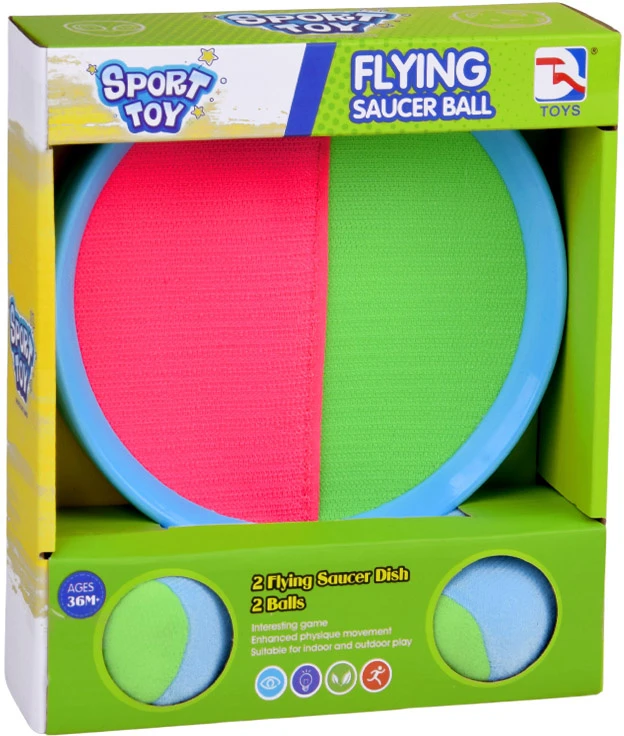 Jokomisiada Game paddles, Velcro discs, Catch Ball, 2 x ball SP0747