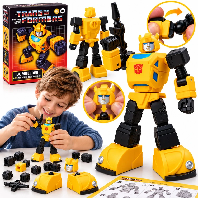 Jokomisiada Hasbro Transformers Bumblebee Mini Series Foldable Figure 10cm ZA6466