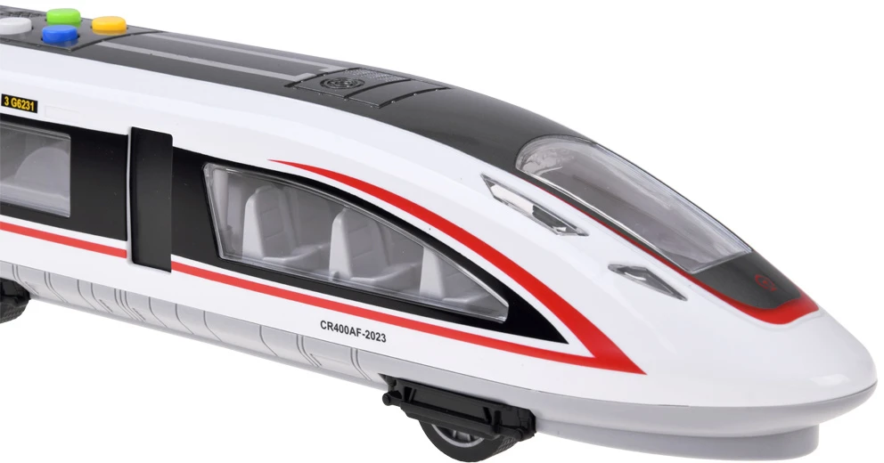 Jokomisiada High-Speed Train Magnetic Train 57 cm Friction Drive Sound and Light ZA6387