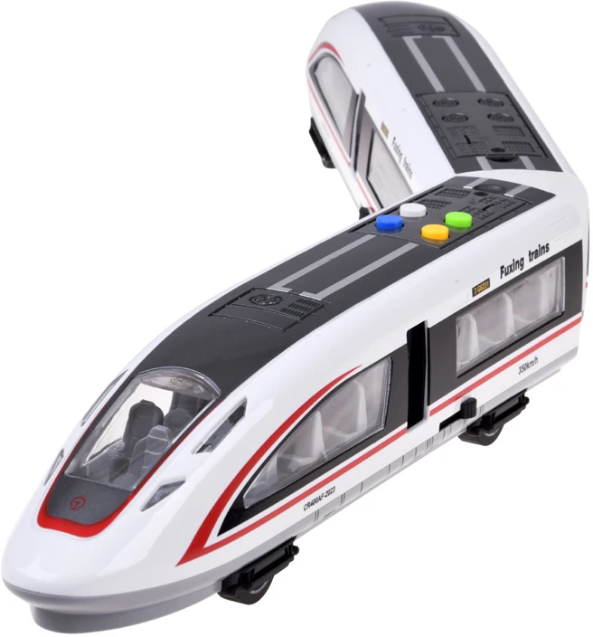 Jokomisiada High-Speed Train Magnetic Train 57 cm Friction Drive Sound and Light ZA6387