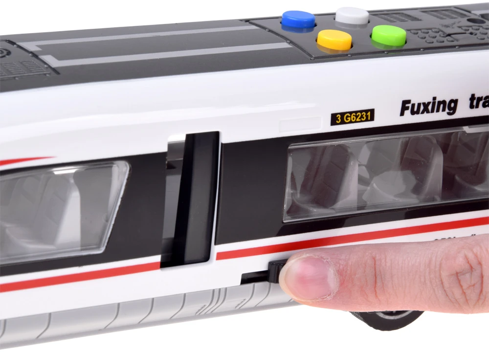 Jokomisiada High-Speed Train Magnetic Train 57 cm Friction Drive Sound and Light ZA6387