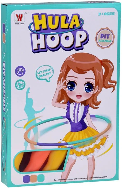Jokomisiada Hula hoop for children and adults - with protrusions, foldable, diameter 84cm SP0871