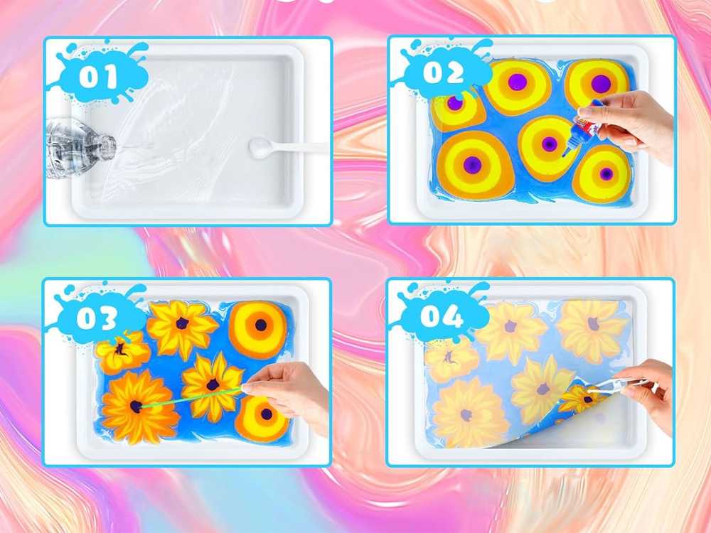 Jokomisiada Hydrographics water painting set 12 colors EBRU ZA5921