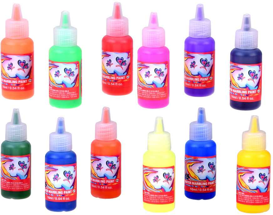 Jokomisiada Hydrographics water painting set 12 colors EBRU ZA5921