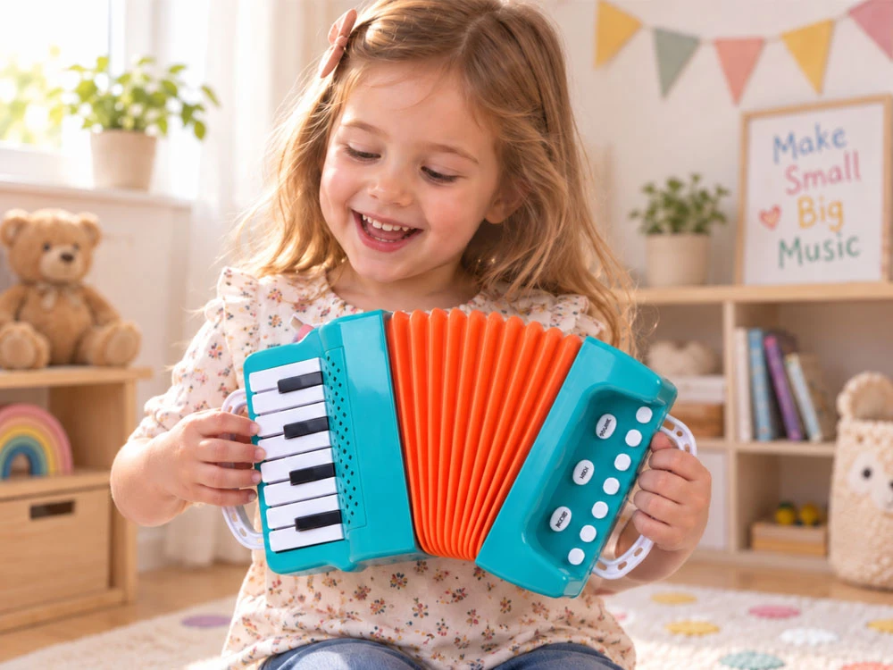 Jokomisiada Interactive accordion for children - 40 melodies + volume control IN0197