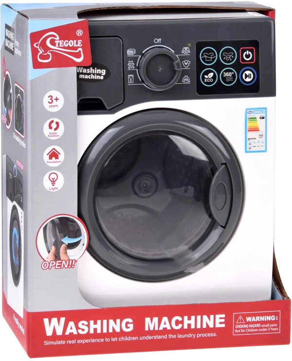 Jokomisiada Interactive Automatic Skalbimo mašina for Children Rotating Drum Light ZA6318