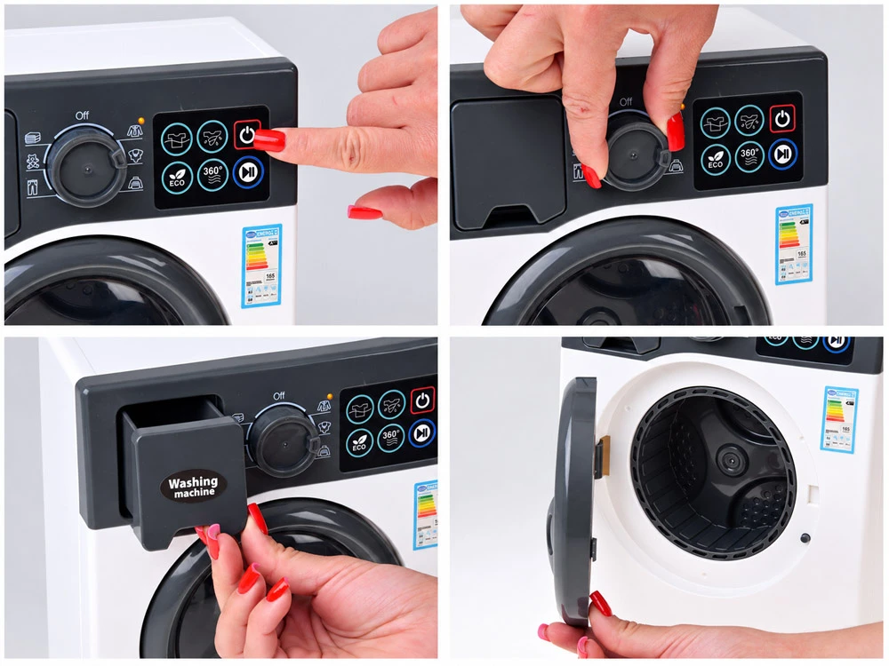Jokomisiada Interactive Automatic Skalbimo mašina for Children Rotating Drum Light ZA6318