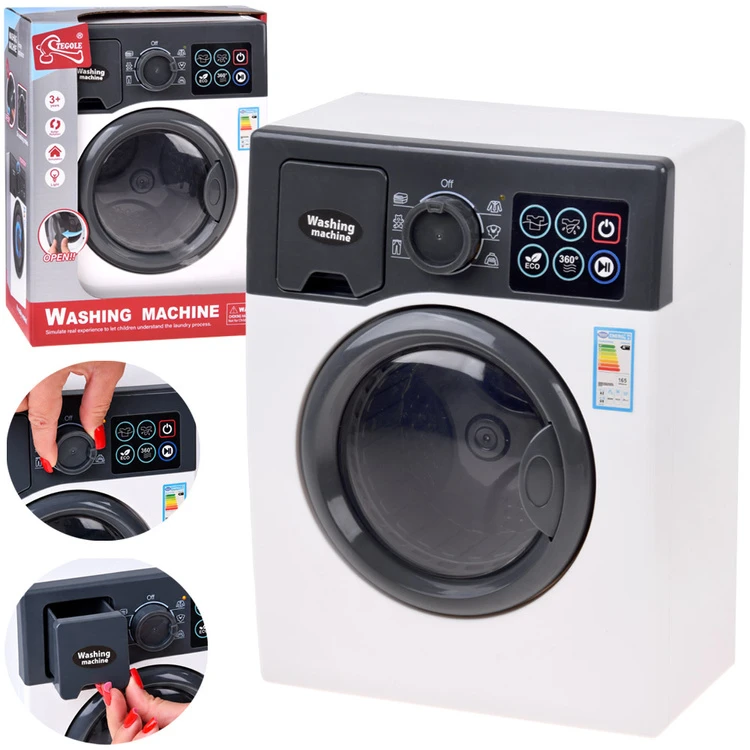 Jokomisiada Interactive Automatic Skalbimo mašina for Children Rotating Drum Light ZA6318
