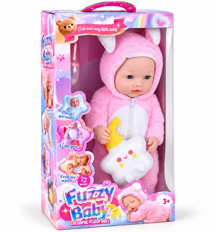 Jokomisiada Interactive BOBAS doll 40cm Drinks, pees + accessories with functions ZA6311