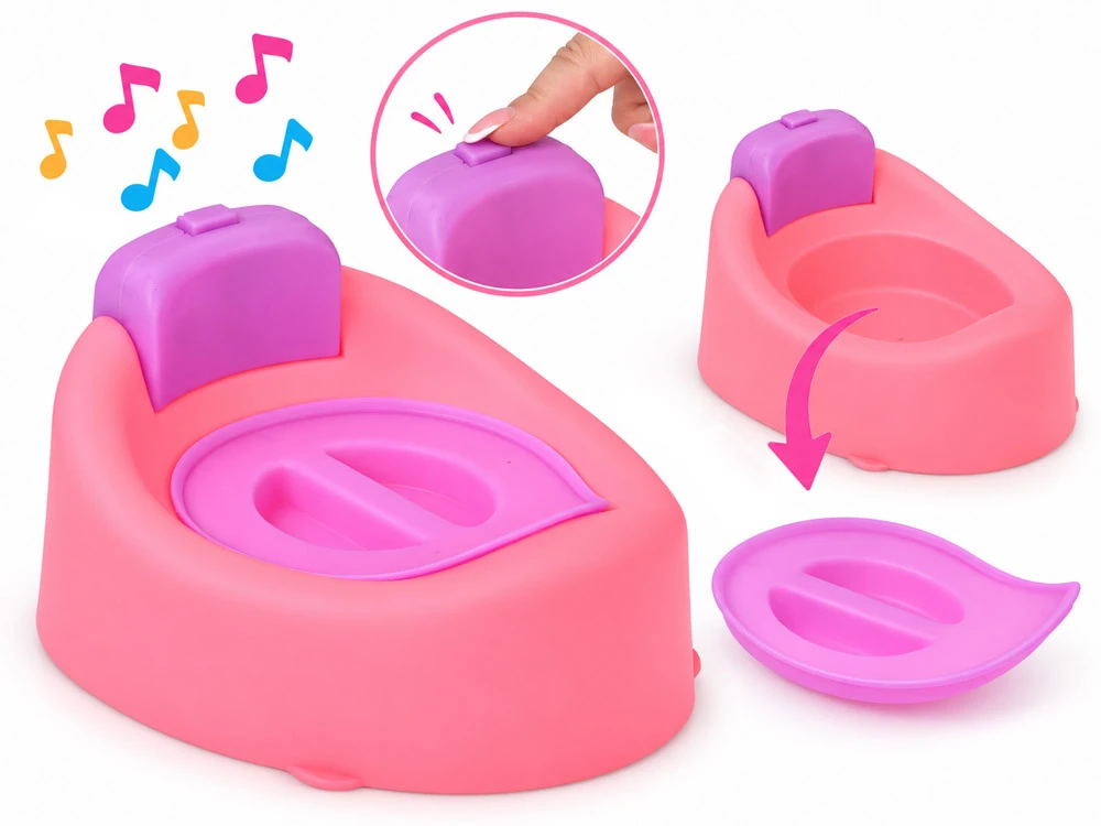 Jokomisiada Interactive BOBAS doll 40cm Drinks, pees + accessories with functions ZA6311