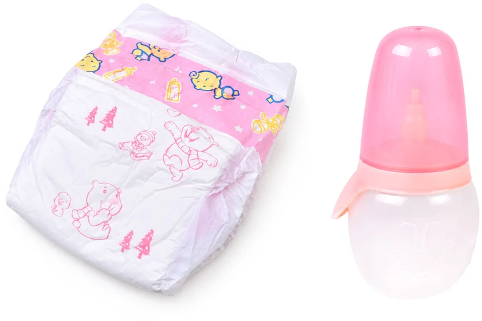 Jokomisiada Interactive BOBAS doll 40cm Drinks, pees + accessories with functions ZA6311