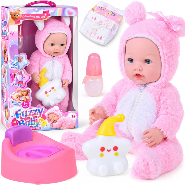 Jokomisiada Interactive BOBAS doll 40cm Drinks, pees + accessories with functions ZA6311