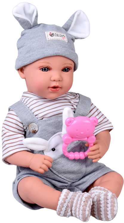 Jokomisiada Interactive BOBAS doll 46cm - in mėlynas shorts + accessories ZA5835