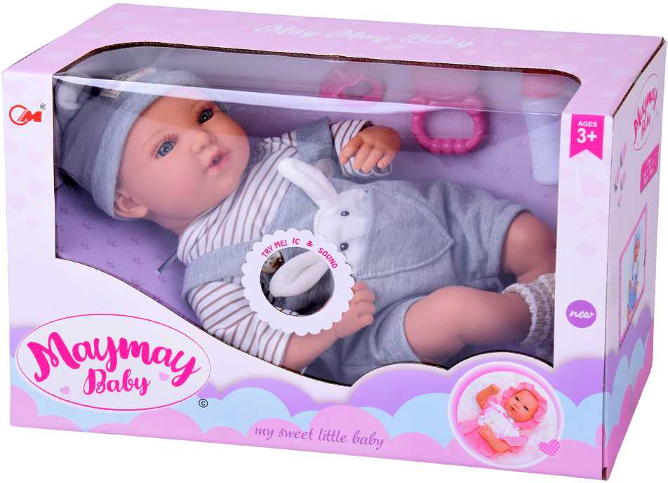 Jokomisiada Interactive BOBAS doll 46cm - in mėlynas shorts + accessories ZA5835