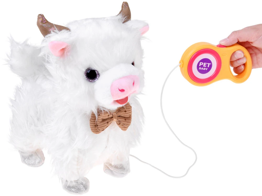 Jokomisiada Interactive Cow on a Leash Walks Sings Moves Head ZA6274