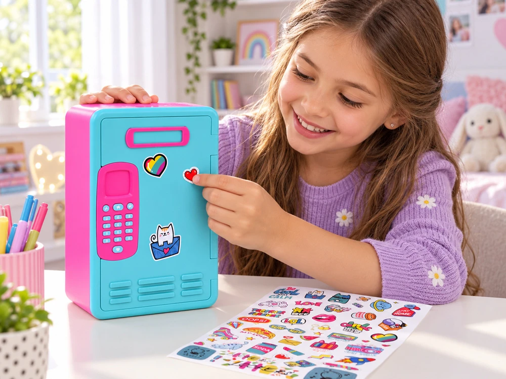 Jokomisiada Interactive Locker Money Box Password Safe Music Maths Game ZA6355