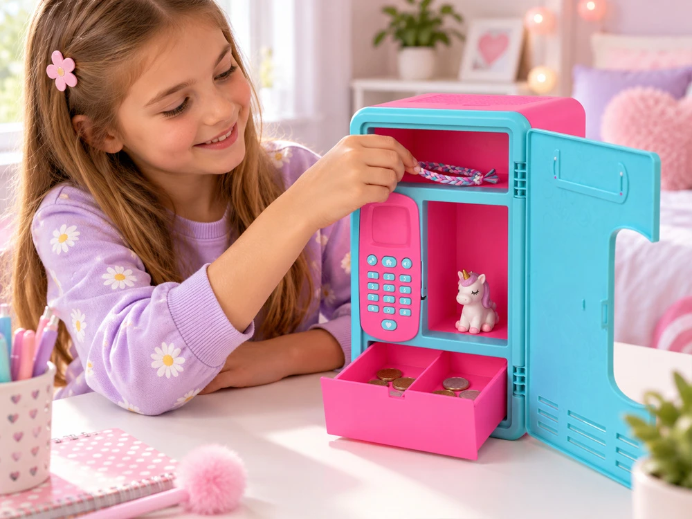 Jokomisiada Interactive Locker Money Box Password Safe Music Maths Game ZA6355