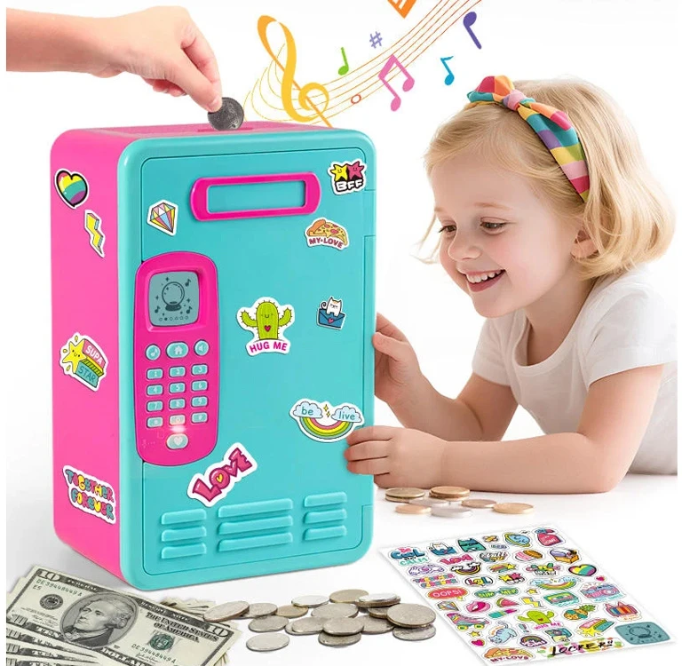 Jokomisiada Interactive Locker Money Box Password Safe Music Maths Game ZA6355