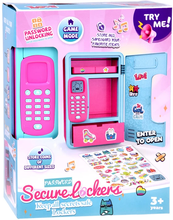 Jokomisiada Interactive Locker Money Box Password Safe Music Maths Game ZA6355
