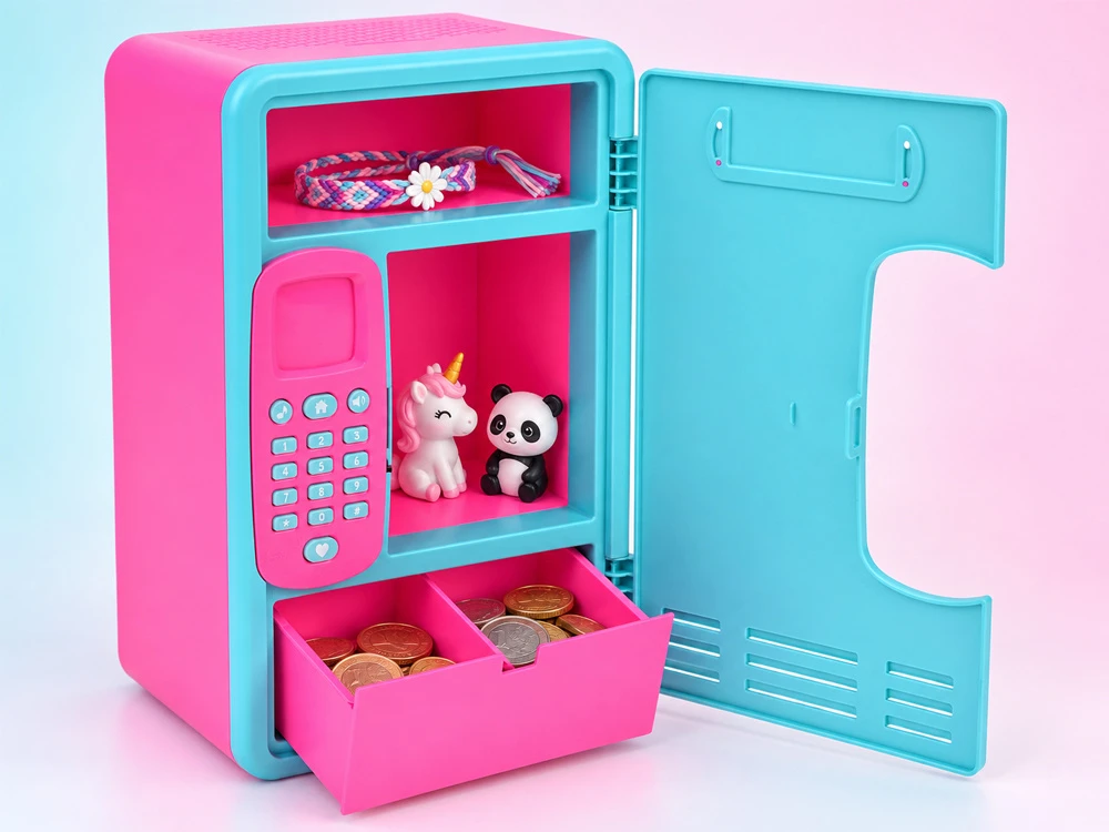 Jokomisiada Interactive Locker Money Box Password Safe Music Maths Game ZA6355