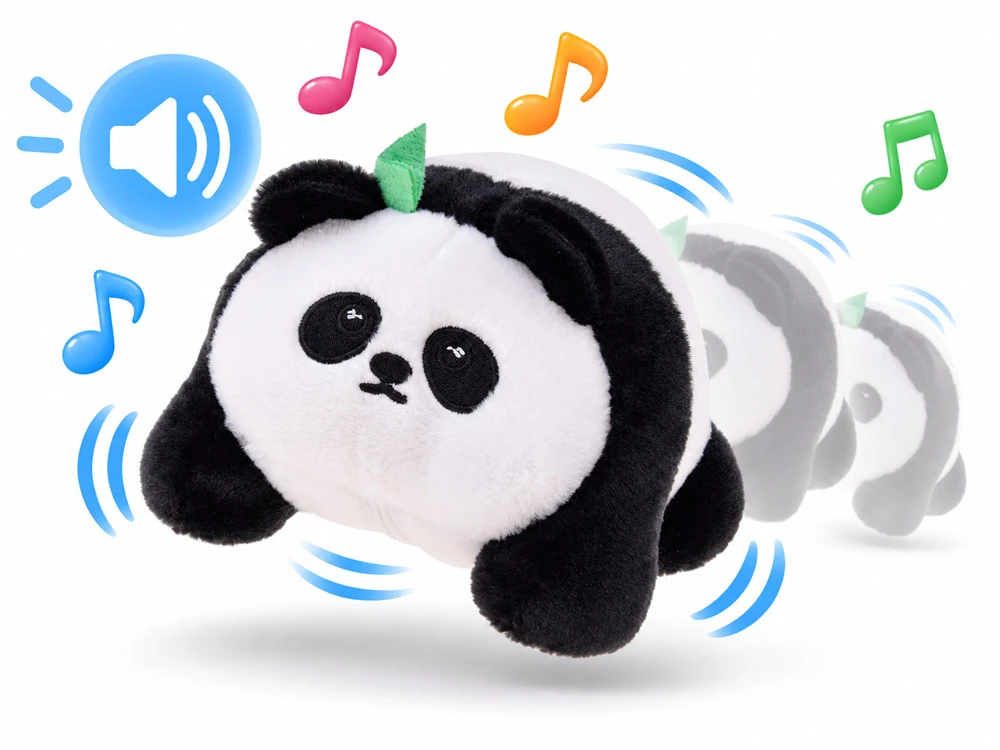 Jokomisiada Interactive Panda - records, vibrates and jumps to 30 melodies ZA6366