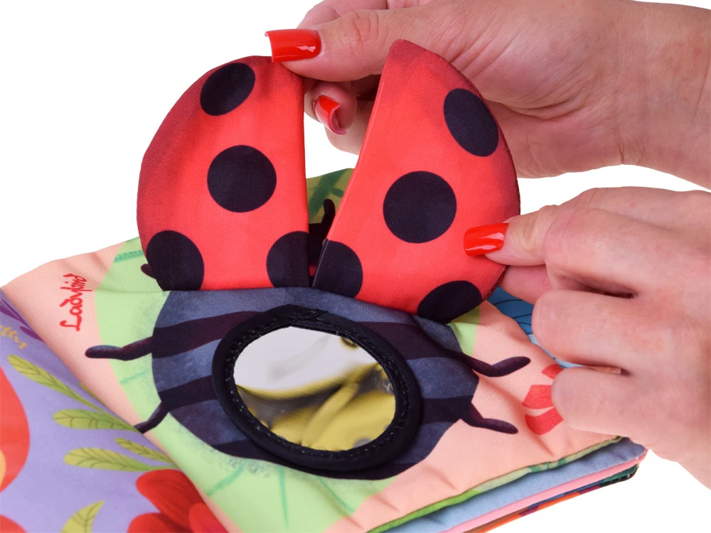 Jokomisiada Interactive Sensory Book with Melodies, Teether and Mirror ZA6348
