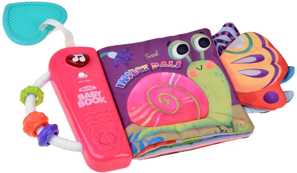 Jokomisiada Interactive Sensory Book with Melodies, Teether and Mirror ZA6348