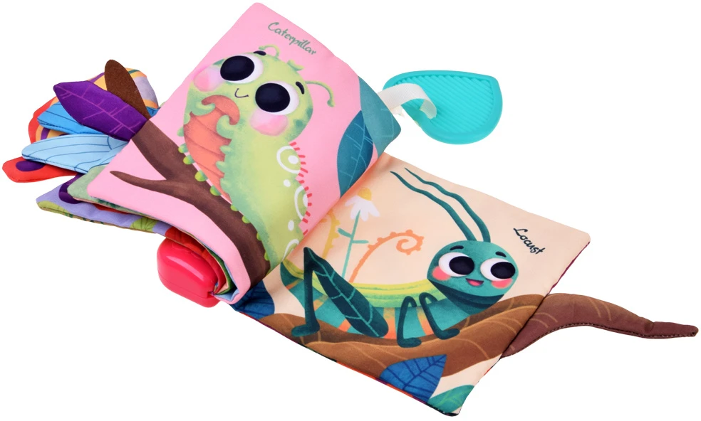 Jokomisiada Interactive Sensory Book with Melodies, Teether and Mirror ZA6348