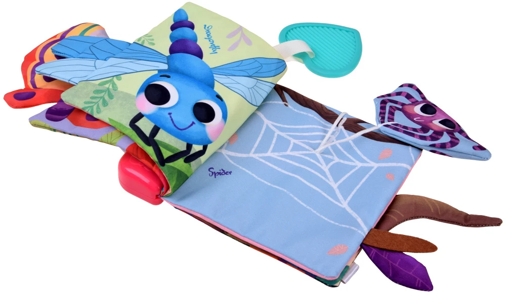 Jokomisiada Interactive Sensory Book with Melodies, Teether and Mirror ZA6348