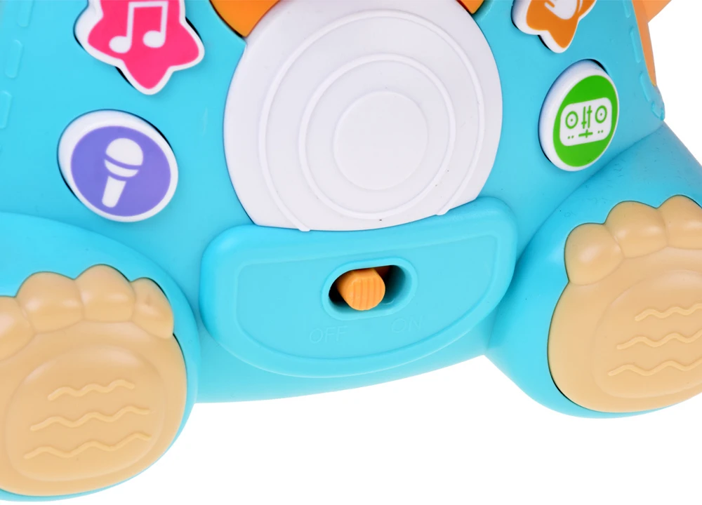 Jokomisiada Interactive TEDDY BEAR KARAOKE + microphone Musical toy for toddlers ZA6617