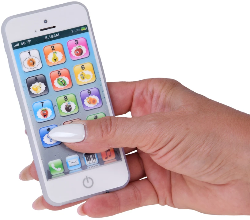 Jokomisiada Interactive Toy Išmanusis telefonas for Children 8 Modes Lights Sounds USB ZA6421