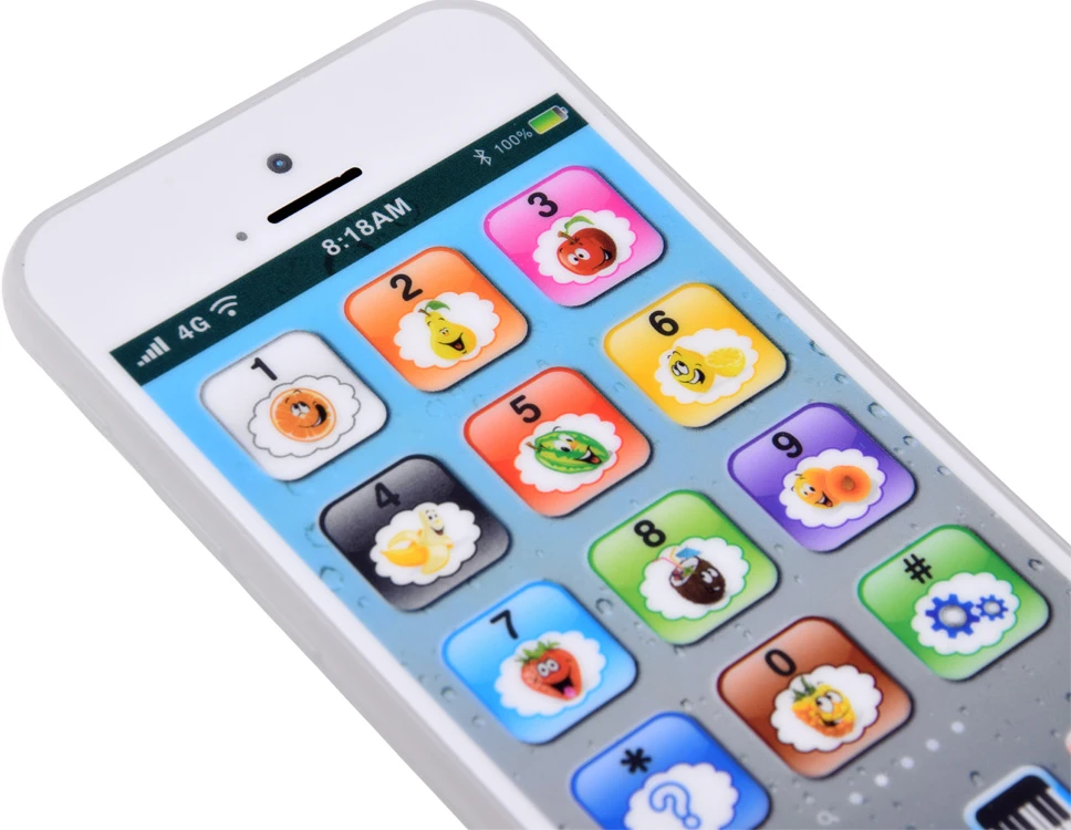 Jokomisiada Interactive Toy Išmanusis telefonas for Children 8 Modes Lights Sounds USB ZA6421