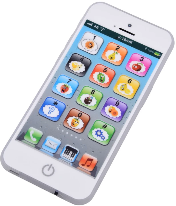 Jokomisiada Interactive Toy Išmanusis telefonas for Children 8 Modes Lights Sounds USB ZA6421