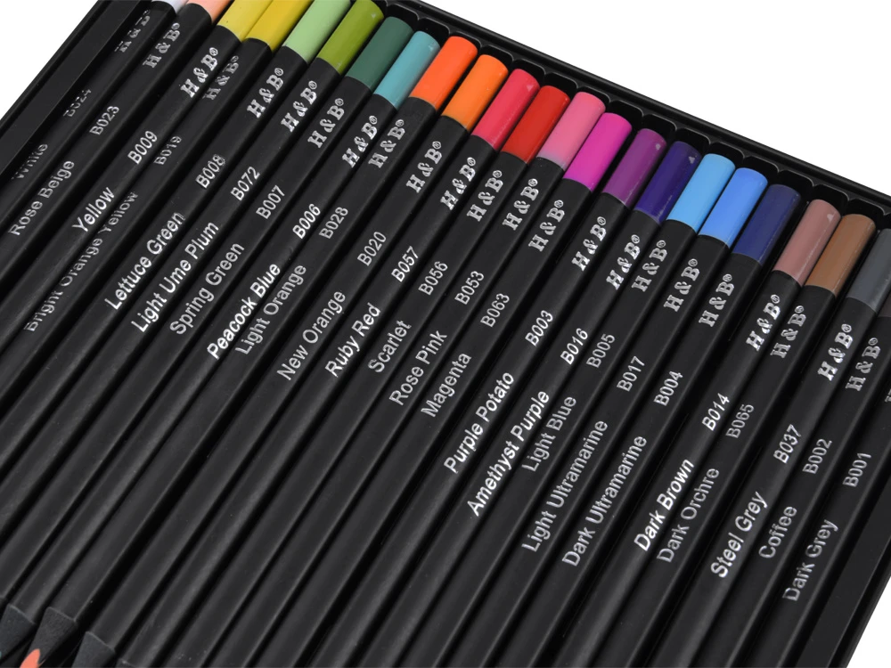 Dėlionė Jokomisiada Juodas Edition Colored Pencils 24 Colors 3.3 mm AP0124