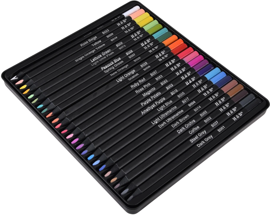 Dėlionė Jokomisiada Juodas Edition Colored Pencils 24 Colors 3.3 mm AP0124