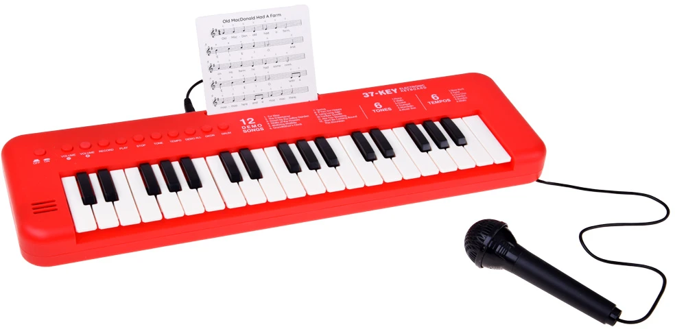 Jokomisiada Keyboard interactive organ for children 37-keys + microphone IN0190