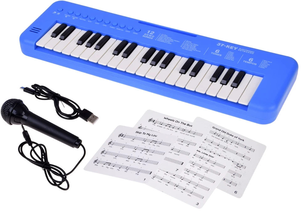 Jokomisiada Keyboard interactive organ for children 37-keys + microphone IN0190